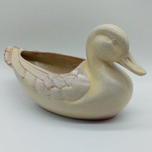 Vintage Frankoma Pottery 208 Desert Gold Duck Planter MCM